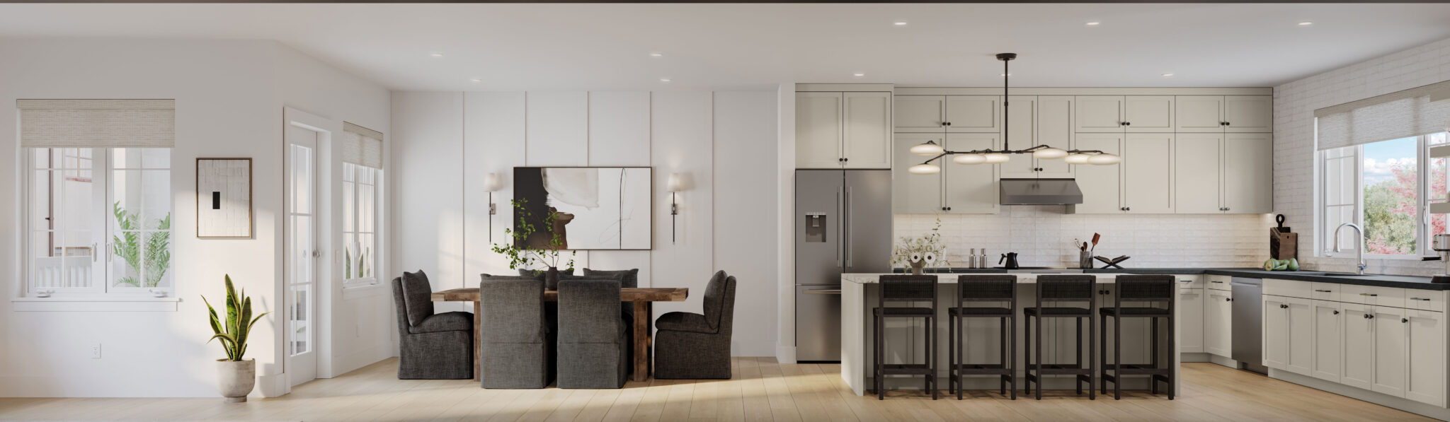 Marabel Medina Rendering - Living and Kitchen